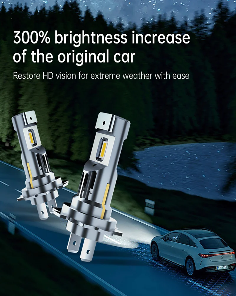 Mini LED Canbus Csp Lampen für Auto, Sauna Licht, h4, h1, h7, h11, 9005,9006, Größe, Nebels chein werfer