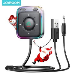 Joyroom Bluetooth 5.4 Car Adapter With Dual Mics Noise Cancellation AUX Bluetooth Wireless Receiver Car Kit for Car Music Calls