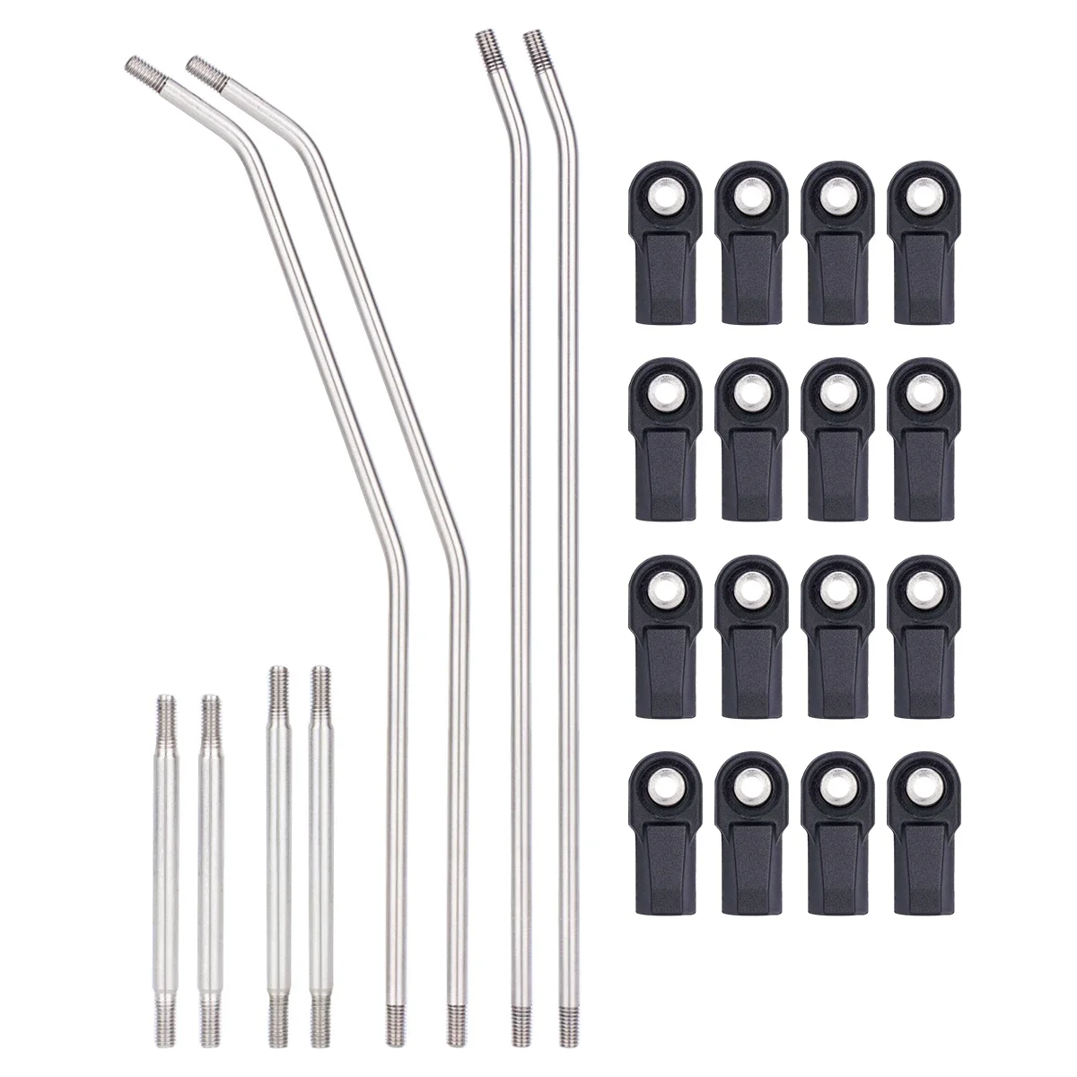 Carbon Fiber LCG Chassis Kit with Delrin Skid Brace Rock Sliders for 1/10 RC Crawler Comp Rigs SCX10 Capra Upgrade Parts