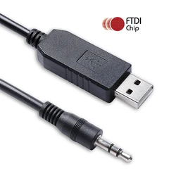 RadioShack Scanner FTDI FT232RL USB Uart TTL to 3.5mm Stereo Plug Programming Cable PRO-106 PRO-197 PRO-651 PRO-652 20-546