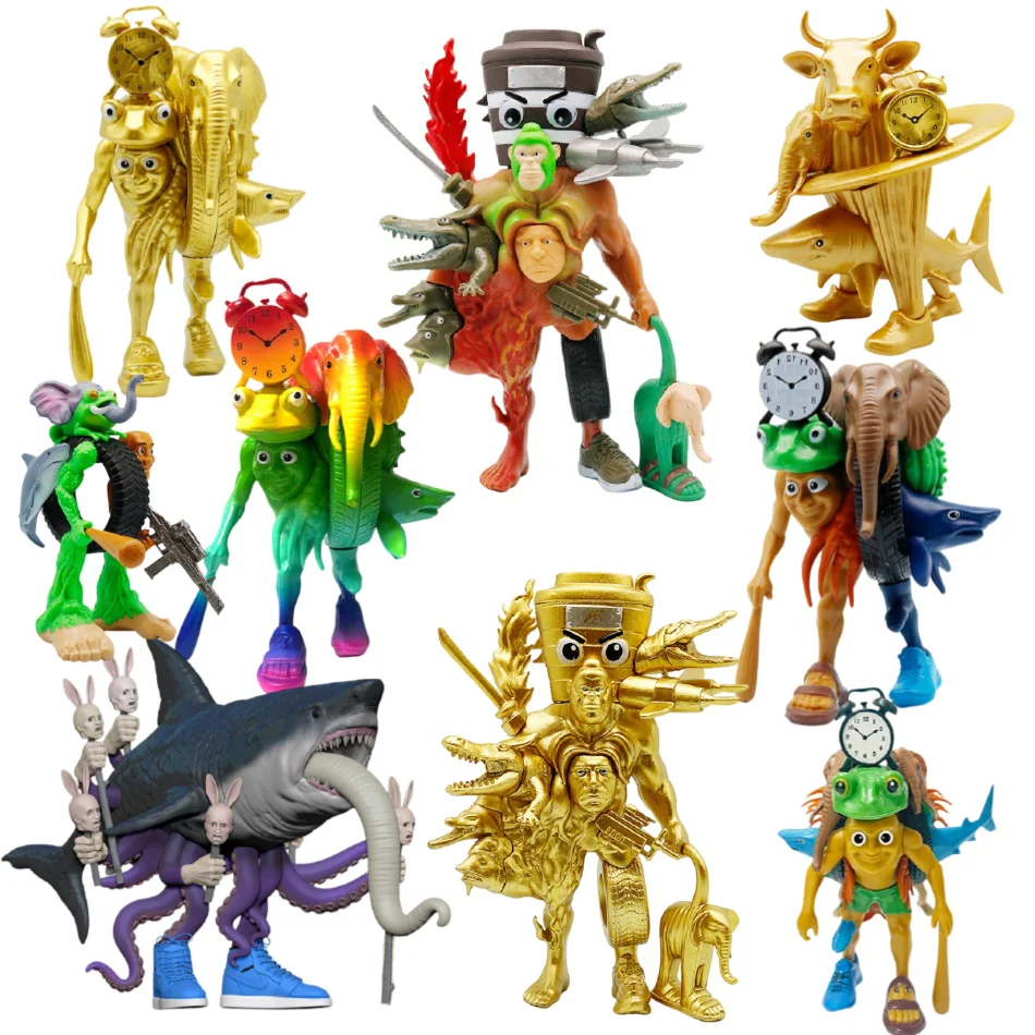 ของเล่นโมเดลปลาฉลามพีวีซี ทุงทุง ซัฮูร์ ทราลาเลโร ทราลาลา สไตล์อิตาเลียน ของตกแต่งบ้านและโต๊ะทำงาน ของขวัญ