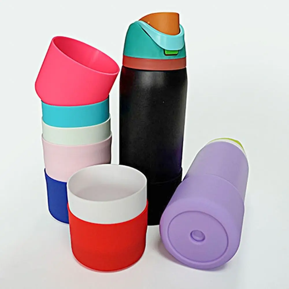 1Pcs New Anti-Slip Silicone Boot Protective Colorful Bottle Bottom Base Soft Cup Sleeve for 24oz 32oz 40oz