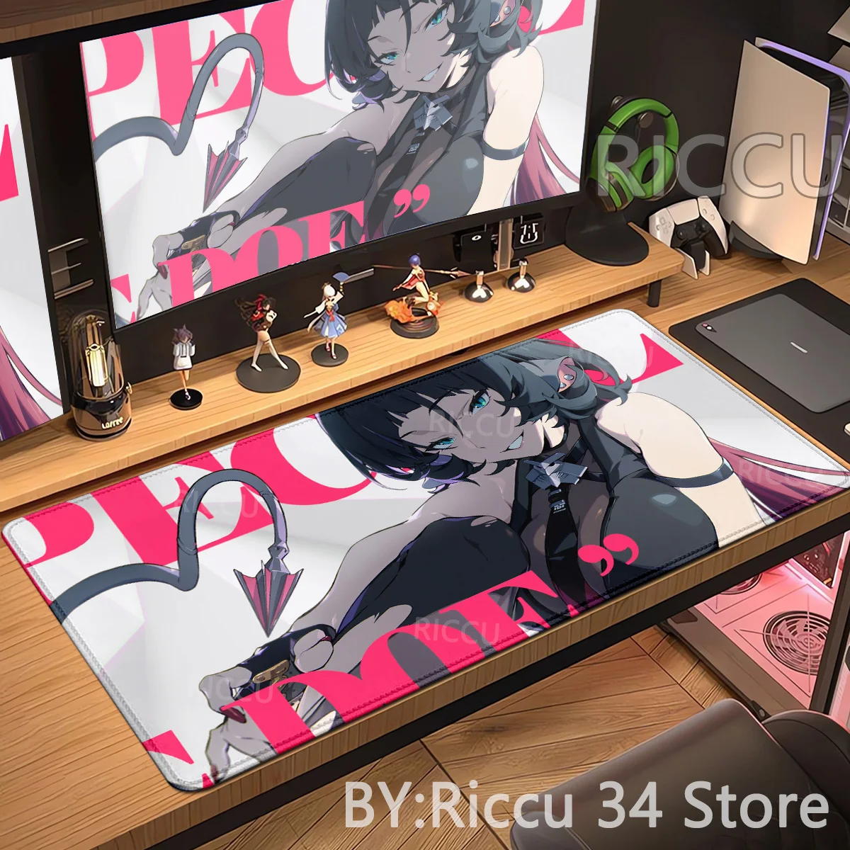 

HD Zenless Zone Zero MousePad XXL Nicole Von Lycaon Ellen Zhu Yuan Hoshimi Miyabi Soldier Kawaii Large Mousepad Keyboard PC Mats
