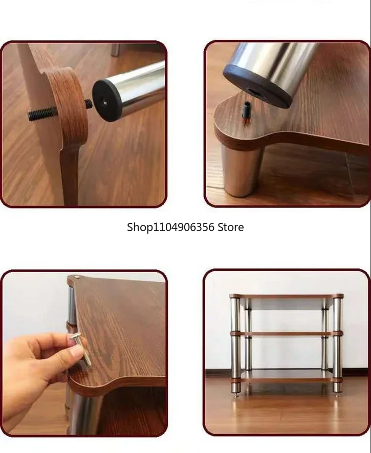 

Подставка для аудиоаппаратуры из массива дерева, шкаф для усилителя, стойка для проектора с амортизацией