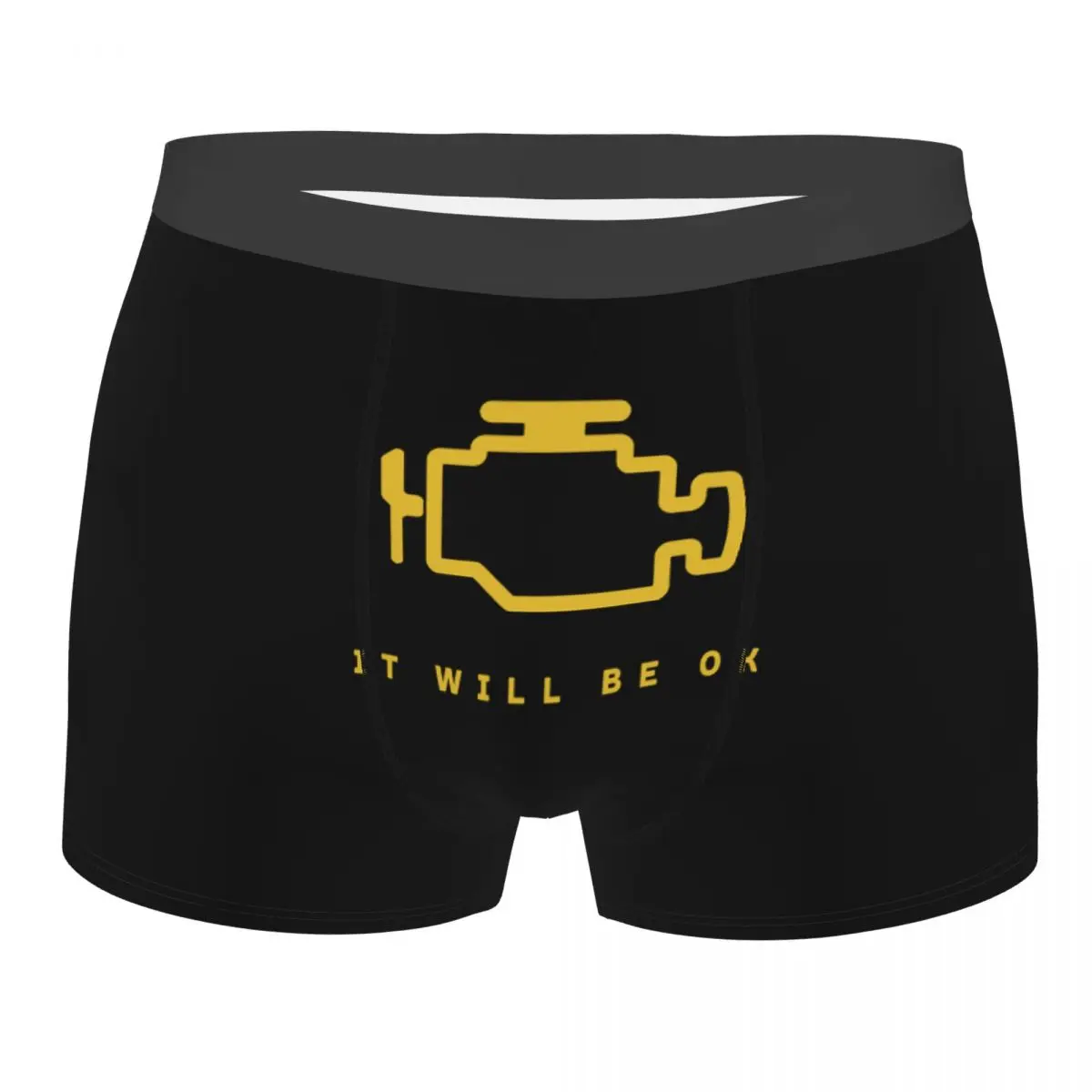 

Man Mechanic Auto Repair Check Engine Light Underwear Humor Boxer Shorts Panties Homme Breathable Underpants