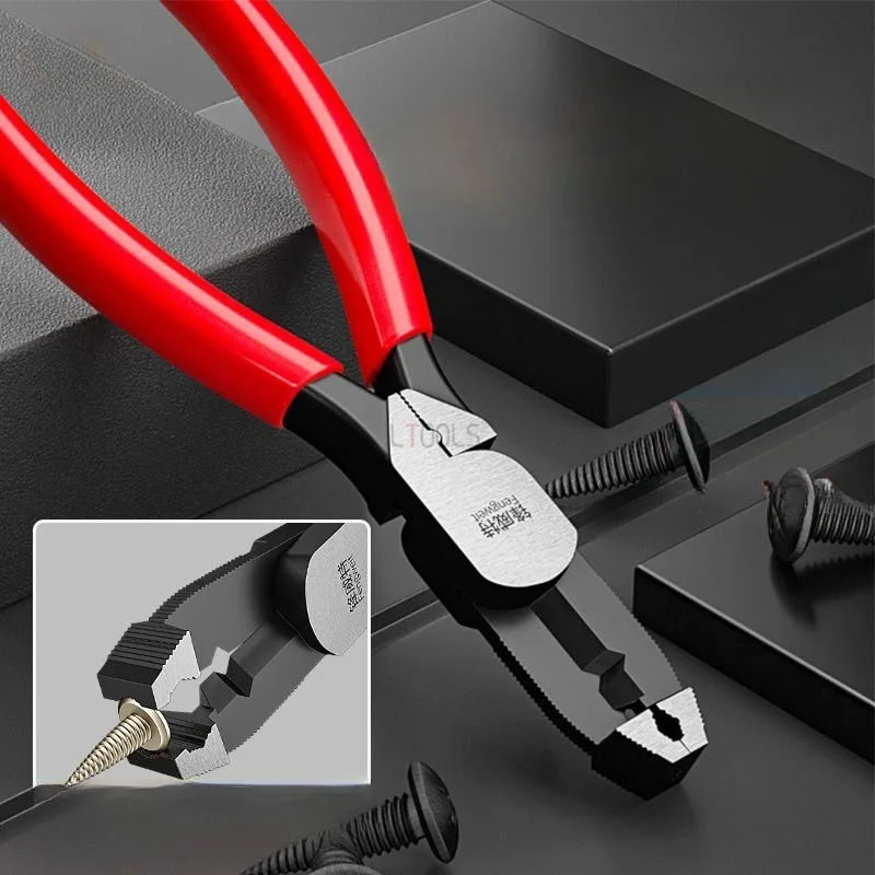 

Многофункциональный съемник для ногтей плоскогубцы для деревообработки обрезки проводов резьбы обжимной строки скользящие зубчатые винтовые плоскогубцы