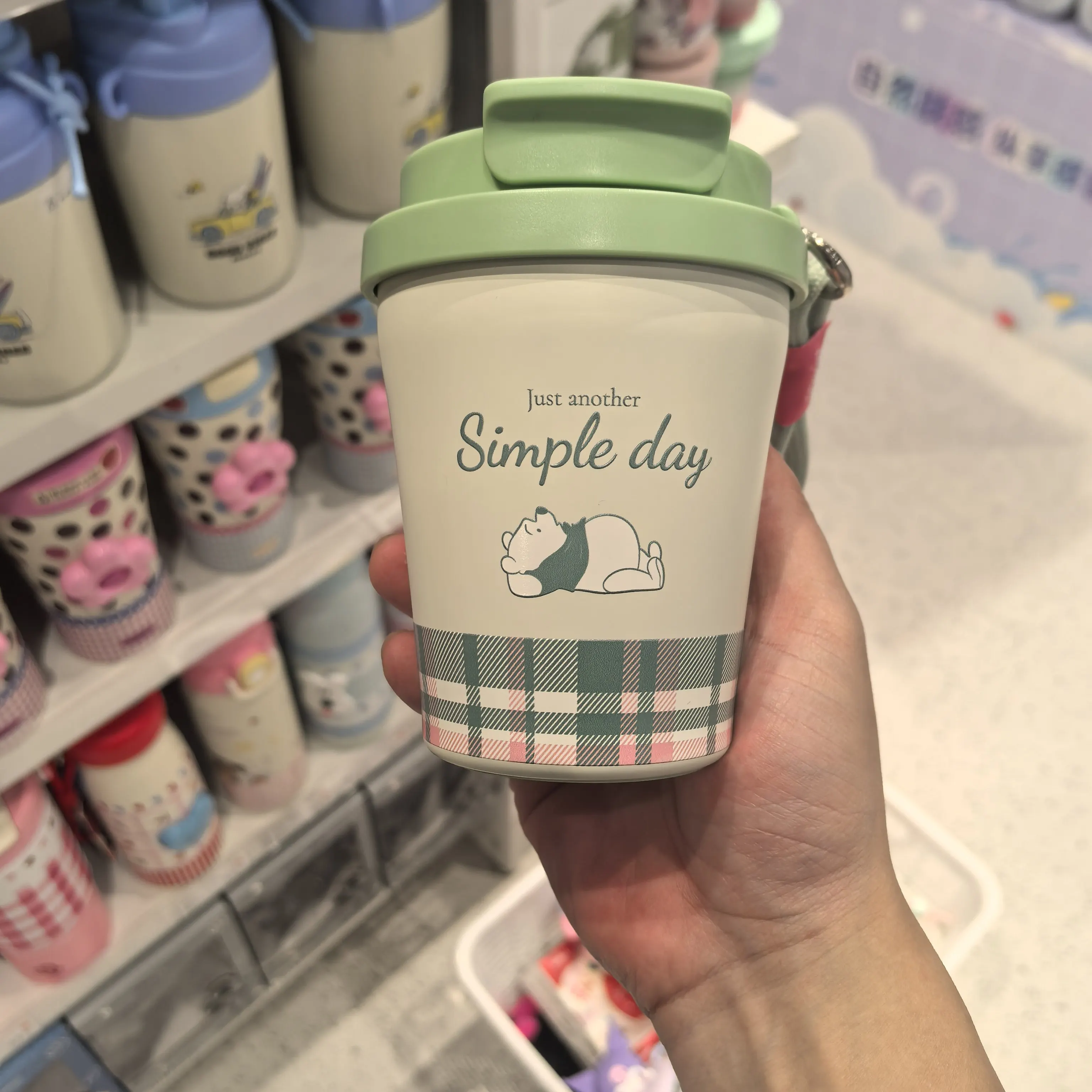 Disney Winnie the Pooh Daisy Series 304 Stainless Steel Double Wall Vacuum Insulated Tumbler with 2 Lids Gift for Fans view 4