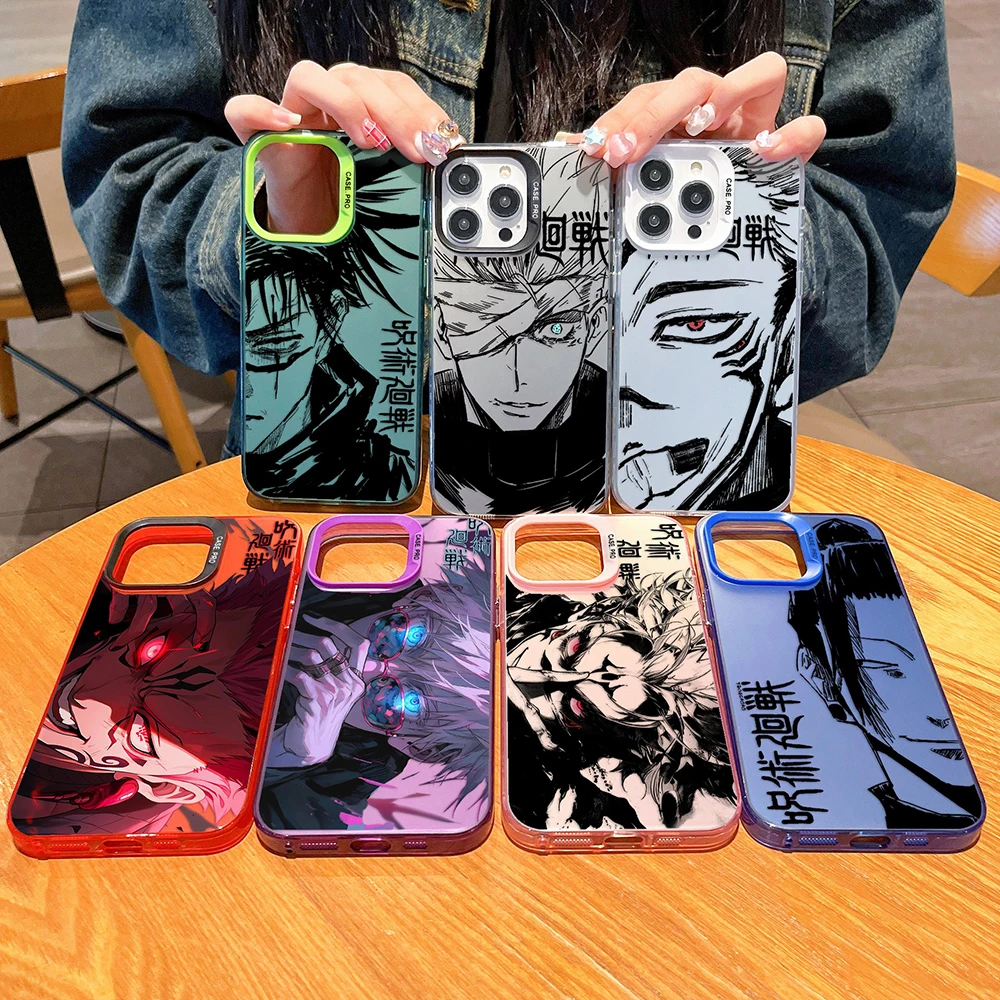 Jujutsu Kaisen Gojo Satoru New Phone Case For iPhone 15 14 13 12 11 Pro Max X XR XSMAX 8 7 Plus Candy Matte Shockproof Cover