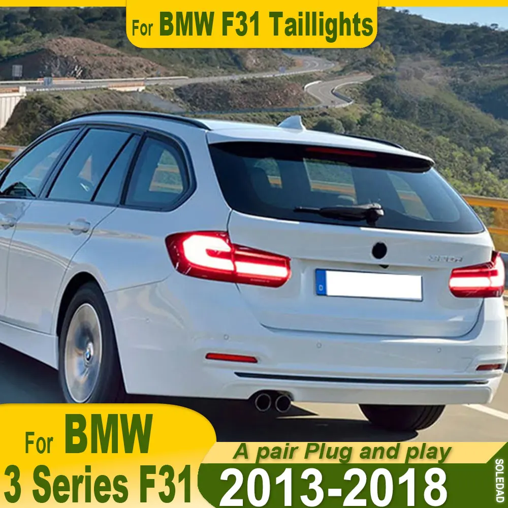 For BMW 3 Series F31 Touring 2013 2014 2015 2016 2017 2018 Flowing Water Flicker Tail Lamps Plug and Play Car TailLight Assembly