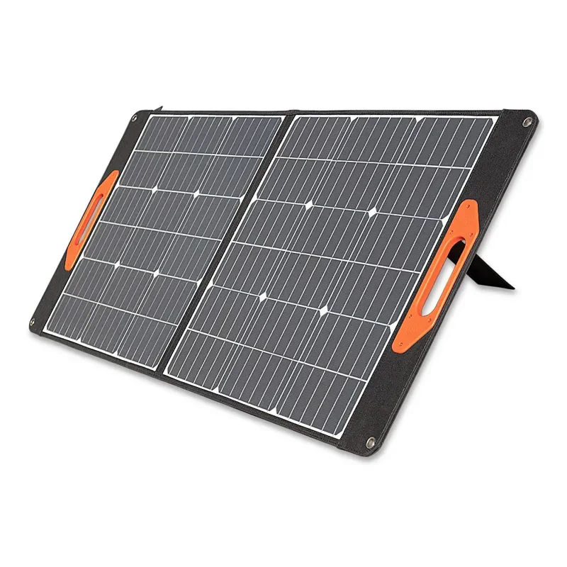 

Outdoor portable 100W folding solar charger camping panel solar 100 watt portable foldable solar panel 12V for camping