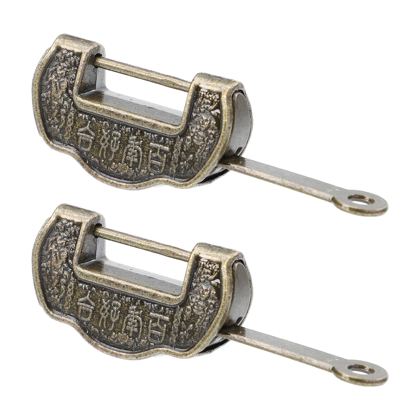 

2 Pcs Lover Lock Suitcase Decor Latch Retro Style Locks Vintage Latches Decorative for Ornaments Decoration