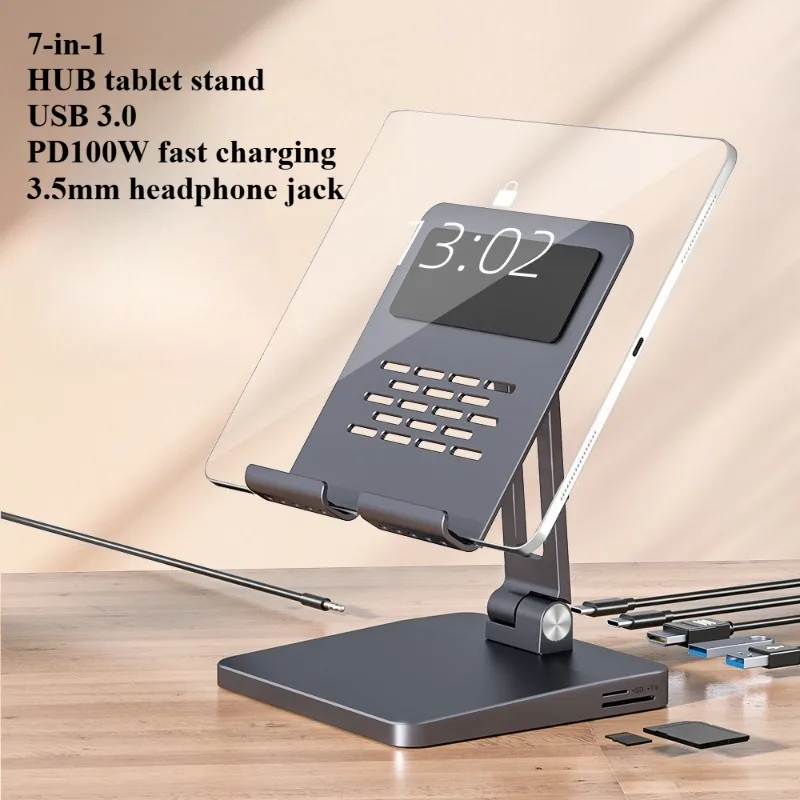 

USB-концентратор Док-станция Подставка для телефона Подставка для планшета HDMI PD Док-станция-концентратор Подходит для iPad