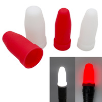 Silicone Elastic Diffuser For Flashlight Head Diameter 20 to 25mm to 32mm 18650 LED Torch Small Flash Light Lamp Red White