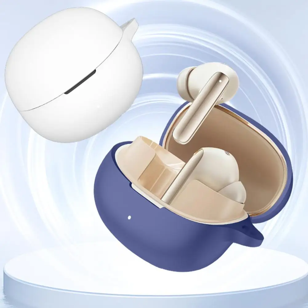 غطاء سيليكون لسماعات بلوتوث QCY Melobuds Pro ، حافظة شحن ضد السقوط من الغبار ، سماعة بلوتوث