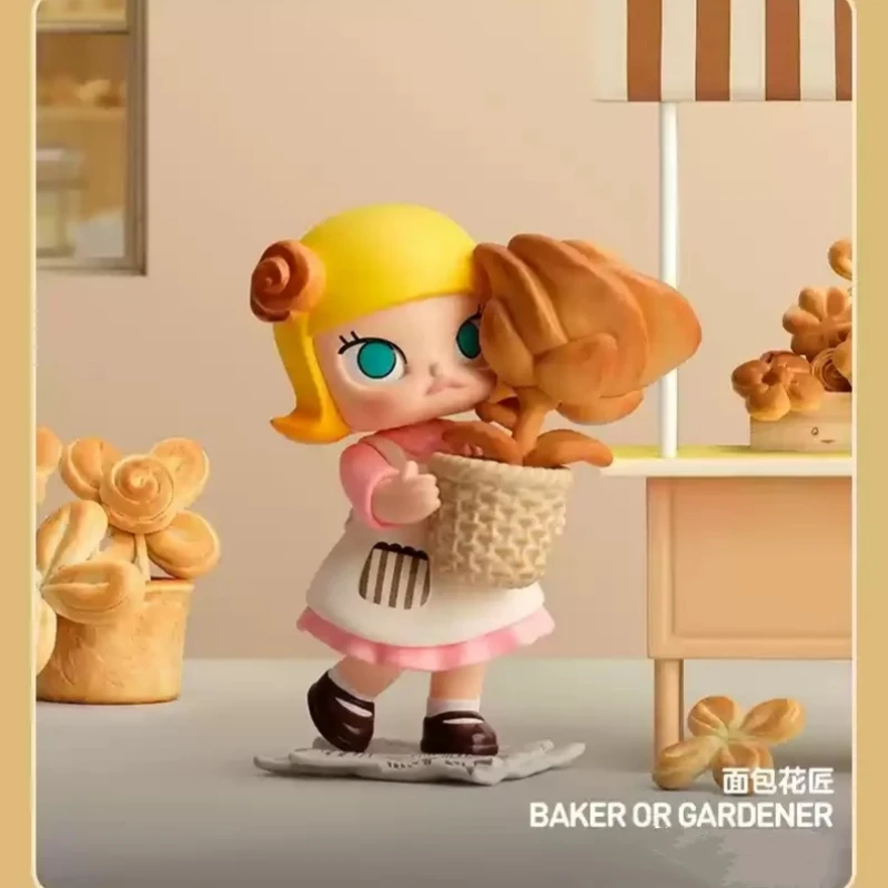 Genuine Molly Breadhead Series Blind Box Figurine Doll Molly Baking Time Carb Lover Mystery Box Collection Decoration Pvc Toy