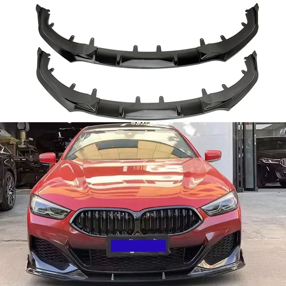 3 Stage Front Lip Spoiler Side Lower Splitters Body Kit For BMW 8 Series G14 G15 G16 840i 840d 850i M850i M-Pack 2021-2023