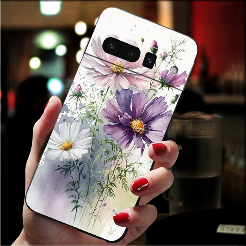 Funda de teléfono de flores silvestres para Google Pixel 10 9 Pro XL 9A 8 7 6 Pro Pixel 8A 7A 6A Pixel 8 7 6 5