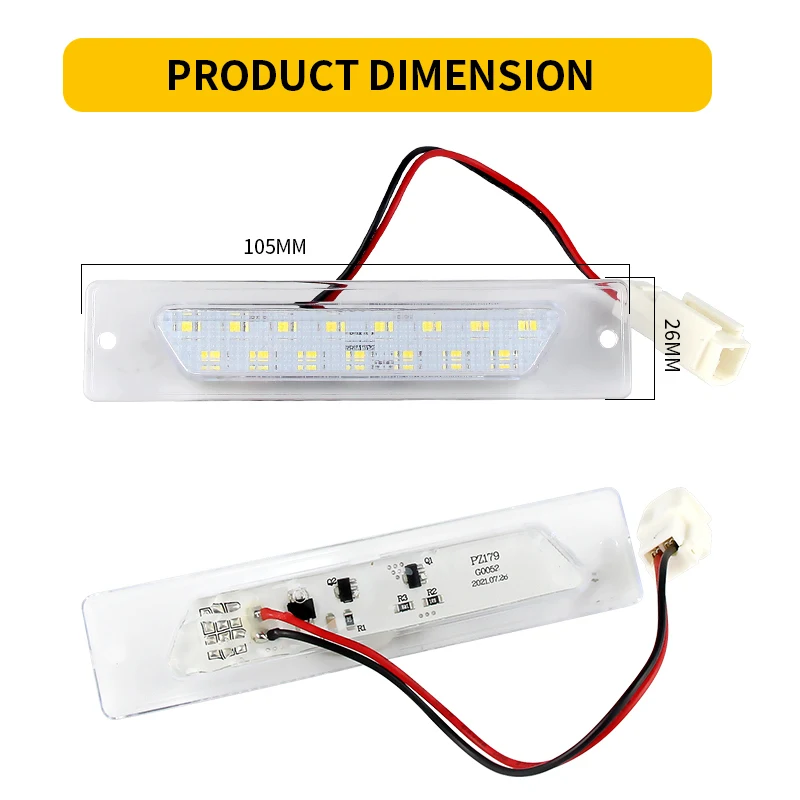 

2PCS CANbus LED License Number Plate Light FOR Maserati Quattroporte V M139 generation 5th 2003-2012 OEM 363100111,714044750609