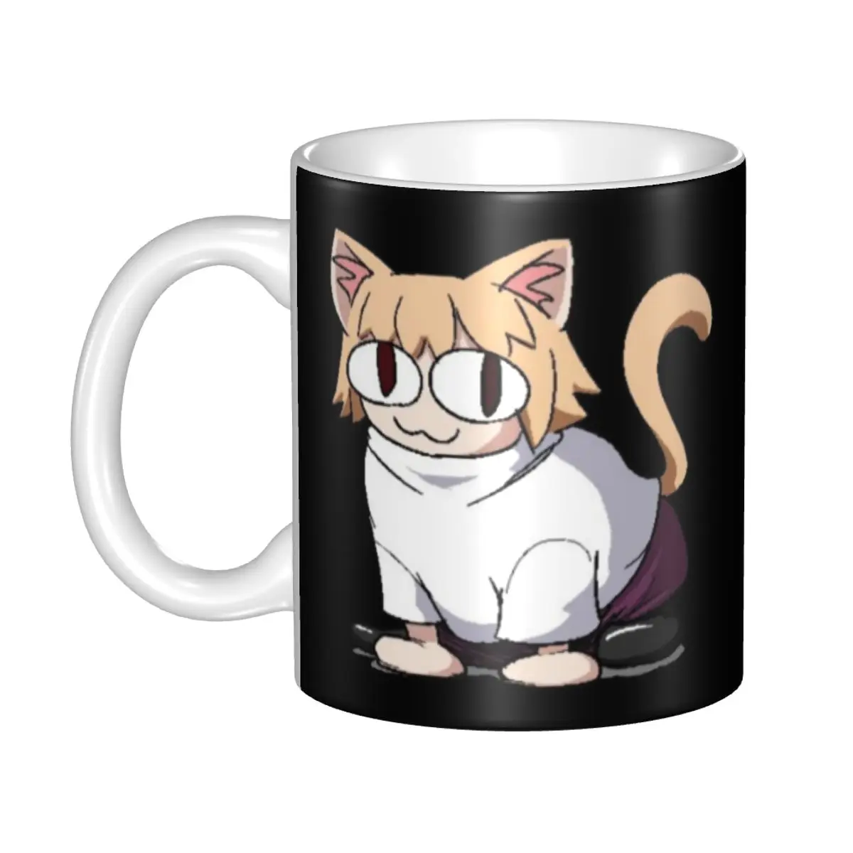 

Neco Arc Cartoon Animated Cat Coffee Mug DIY Custom Ceramic Tea Milk Mug Cup