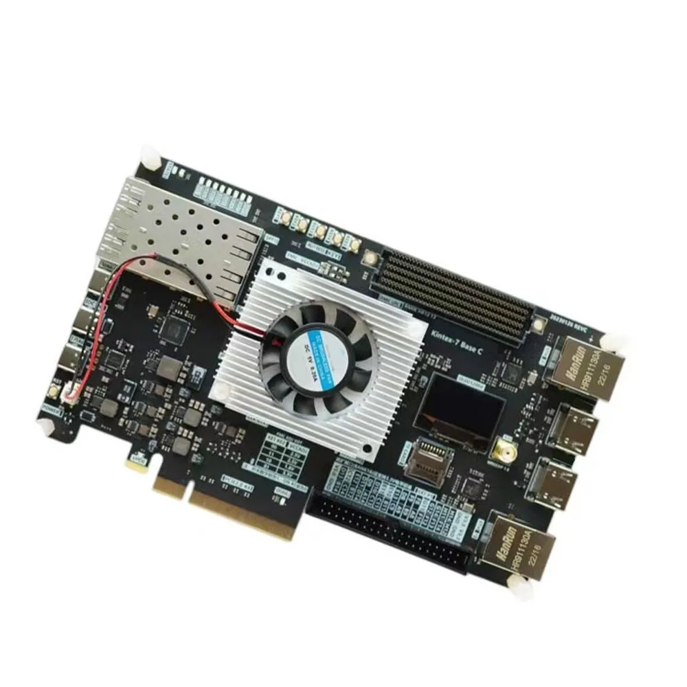 Kintex 7 Development Board, FPGA Evaluation Platform with PCIE, Gigabit LAN, 10G SFP+ and FMC LPC,for Electronic Design Research