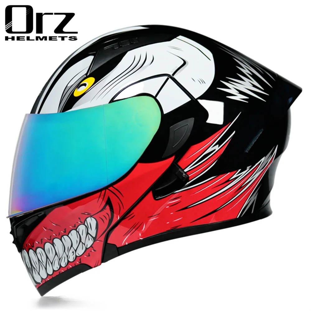 

Flip Up Motorcycle Helmets Full Face Summer Riding Helmet Chopper Bobble Style Capacete Moto Casque Jet Cascos Para Moto Dot