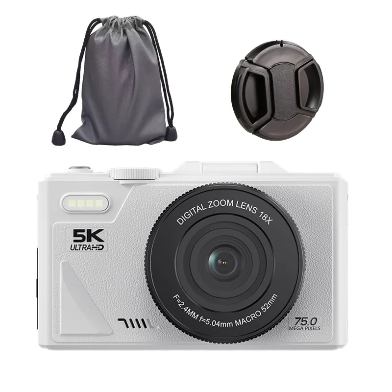 

AC610 Digital Photography Camera 4K 64MP 18X Digital Zoom Compact Camera 180° Flip Screen Vintage Vlog Video Recorder