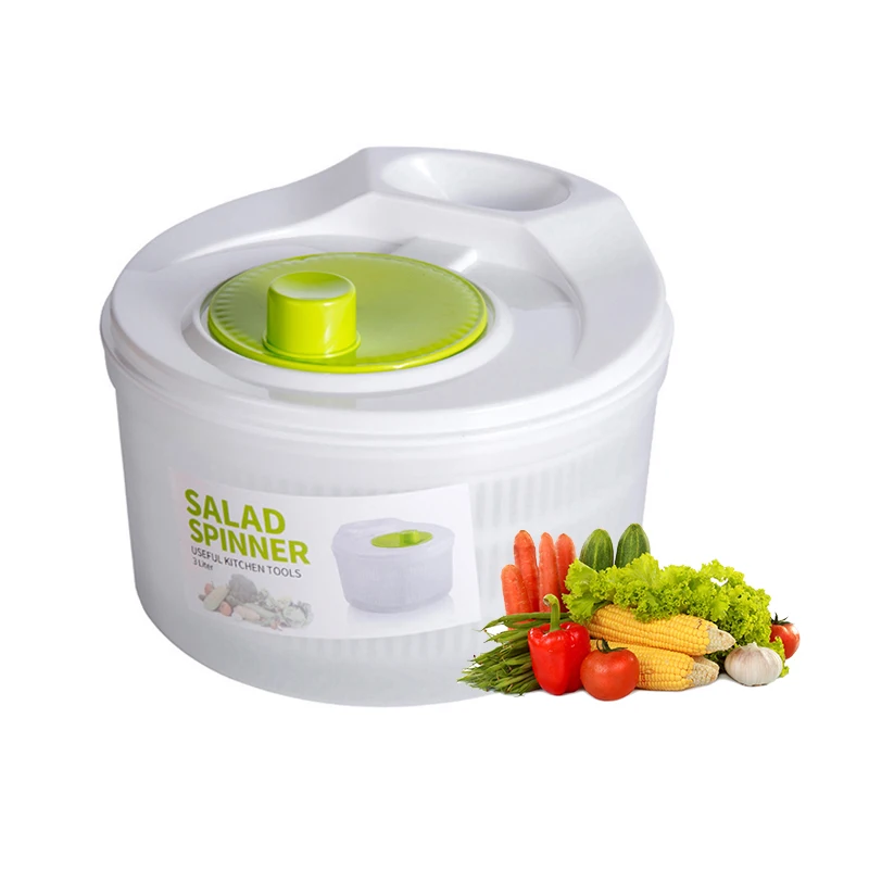 Salad Spinner Lettuce Greens Washer Dryer Drain Crisper Strainer for Washing Drying Leafy Vegetables Kitchen Accessories