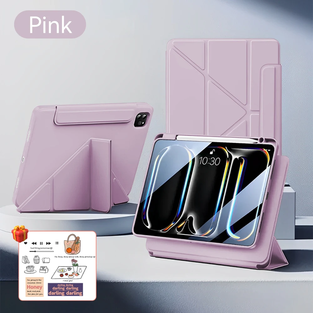Voor iPad Magnetische Case voor IPad 11e A16 Pro Air 13 11 M3 M2 M4 Funda Cover Voor iPad 2025 12.9'9 8 7 6 5 4 10 Th Mini 7 6 Case