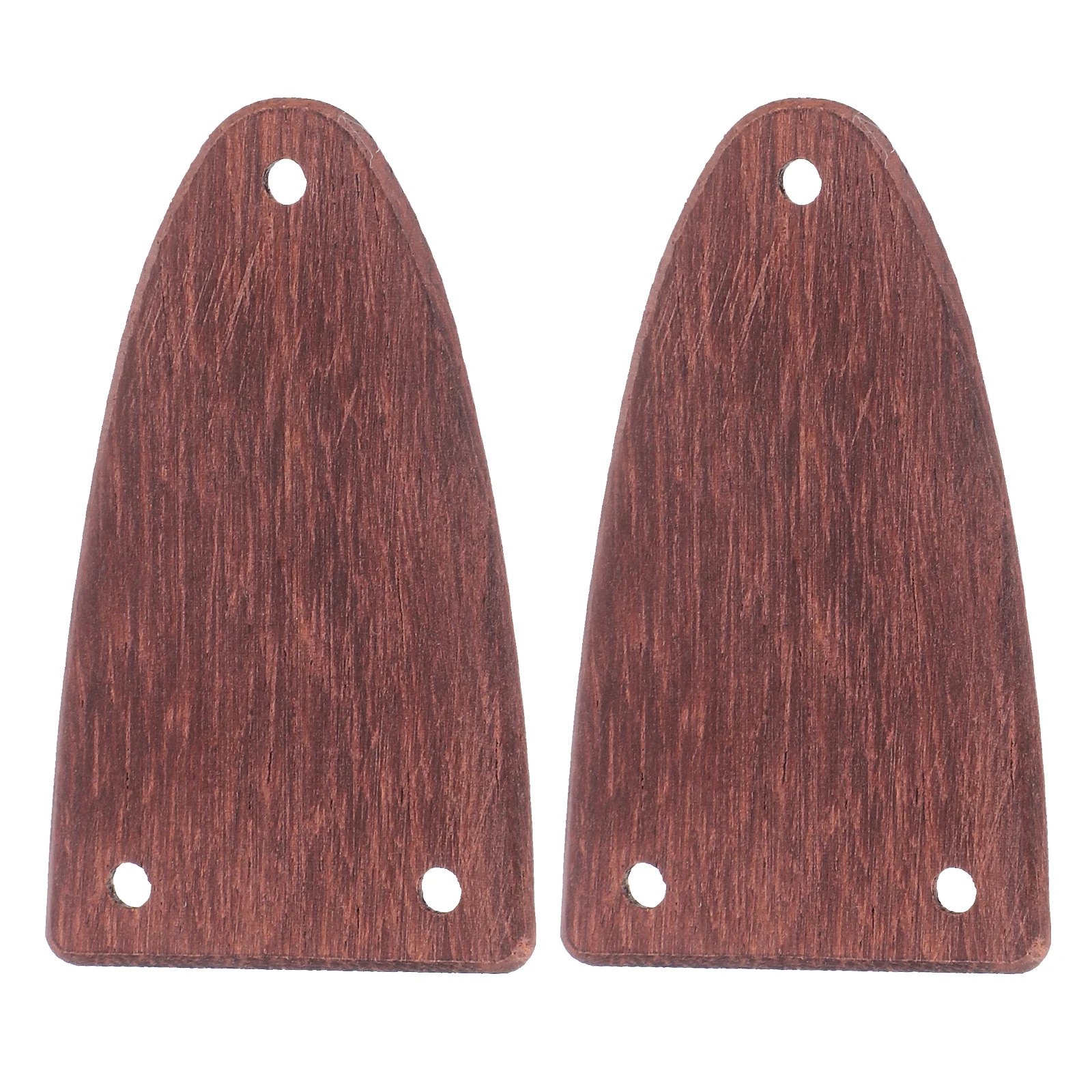 

2 Pcs Cover Plate Solid Wood Electric Guitar Accessories Blank Truss Rod Covers