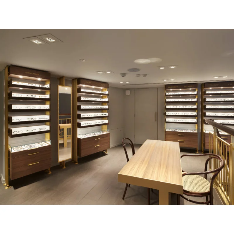 custom.Optical Shop Custom Eyewear Display Wall Cabinet Interior Design Furniture Decoration Sunglasses Mall Kiosk Showcases