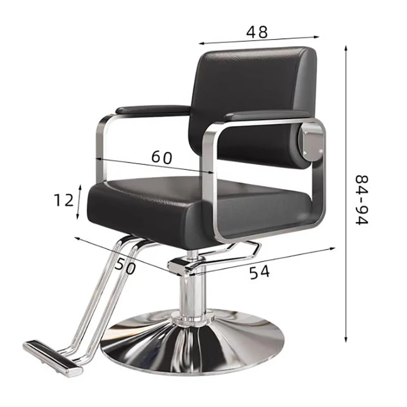 Shop Minimalist Barber Chair Modern Nordic Design Luxury Barber Chair Elegant Style Sedia Da Barbiere Salon Furniture