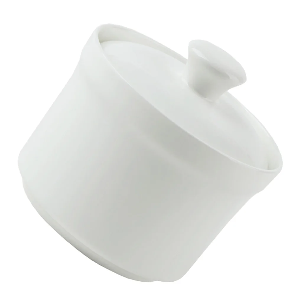 

Ceramic Stew Pot 4 Inches Soup Bowl with Lid High Quality Easy Clean Kitchen Supply Perfect Bird Nest Dessert Steam