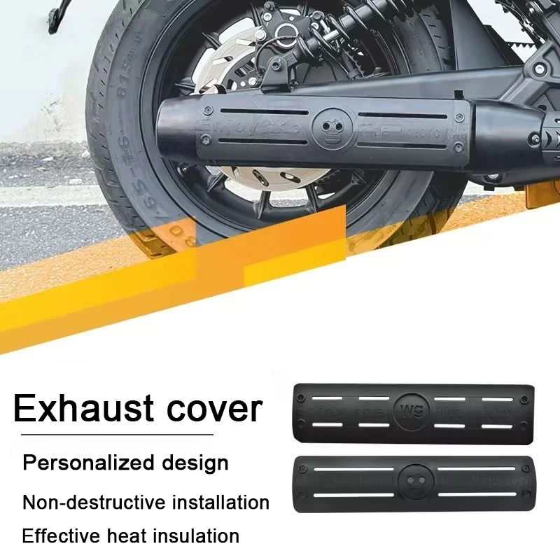 For BENDA ROCK 707 modified black exhaust cover for rock 707