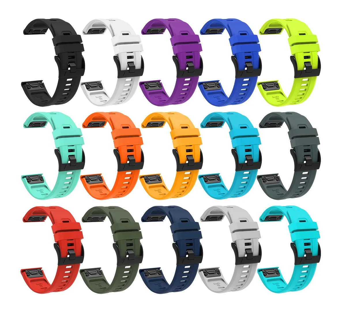 

26mm WatchBand Strap For Garmin Fenix 7X 6X 6XPro 5X Easyfit Sport Silicone Wriststrap Quick Release For Garmin Fenix 3 HR Band