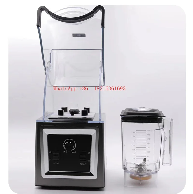 Milk Tea Shop with Lid Cooking Machine, Multifunctional Juicer, Silent Commercial Smoothie Machine 8001JX