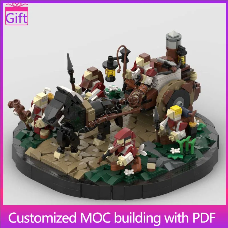 

1123 PCS MOC Medieval Caravan Soldiers Scene Model Building Blocks DIY Assembly Bricks Toys For History Enthusiasts Xmas Gifts