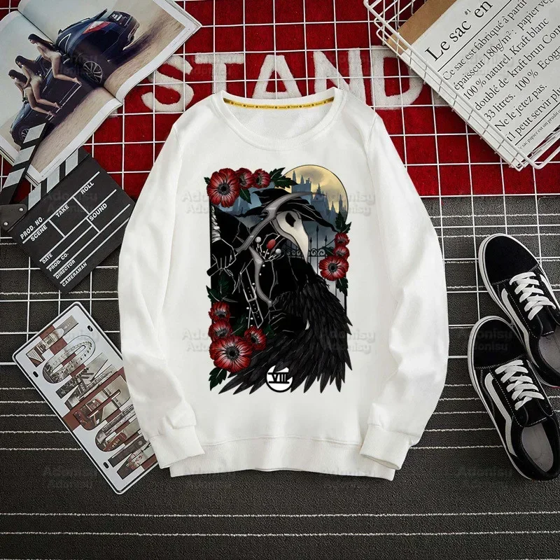 Bloodborne Men Hoodie Autumn Hip Hop Men Sweatshirts Maria Hunter Game Hoodies Mens Marker Symbol Blood Borne Hoodie Male