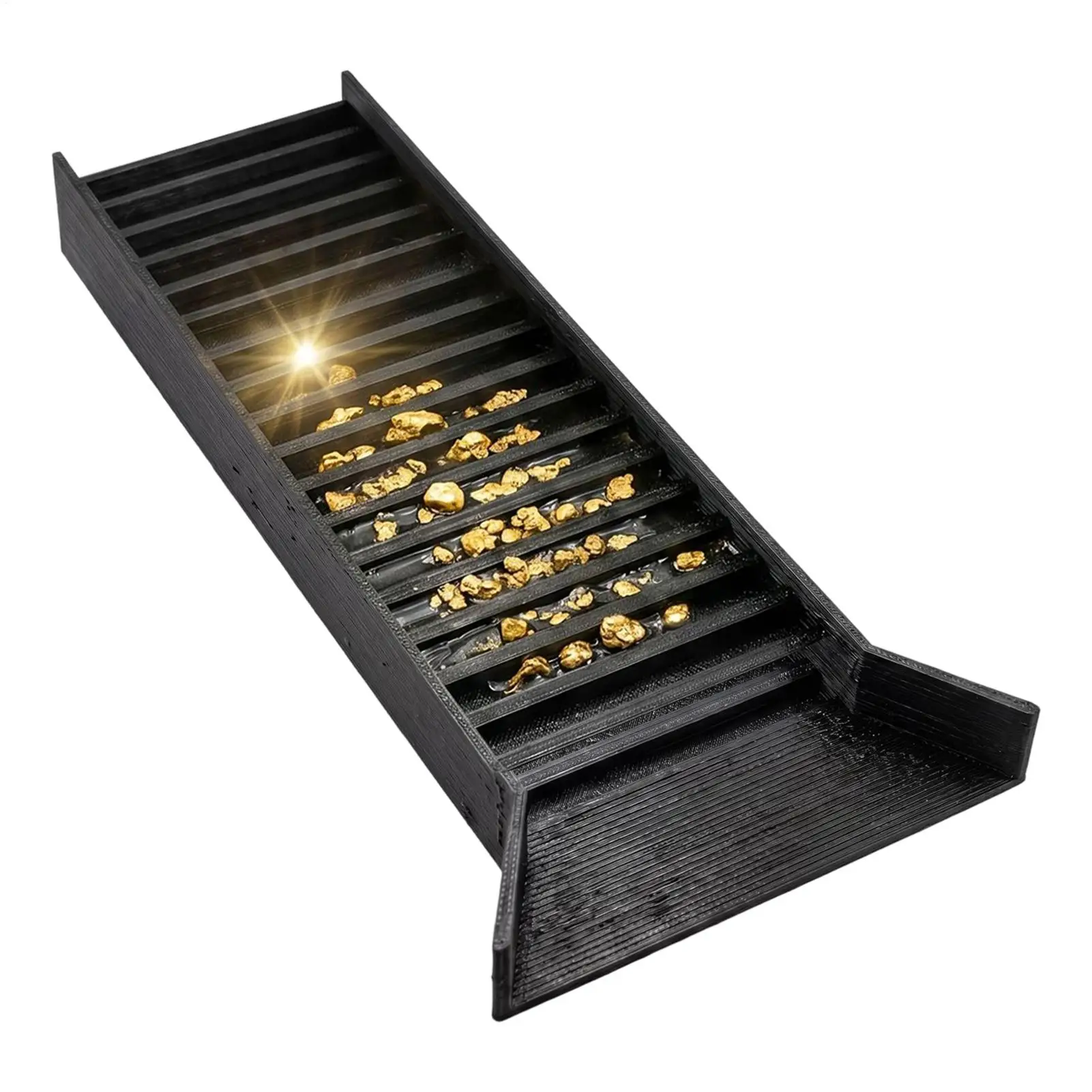 Gold Panning Sluice Box Lightweight Manual Mining Equipment Gold Mining Equipment for Women Men Adults Beginner Hobbyists