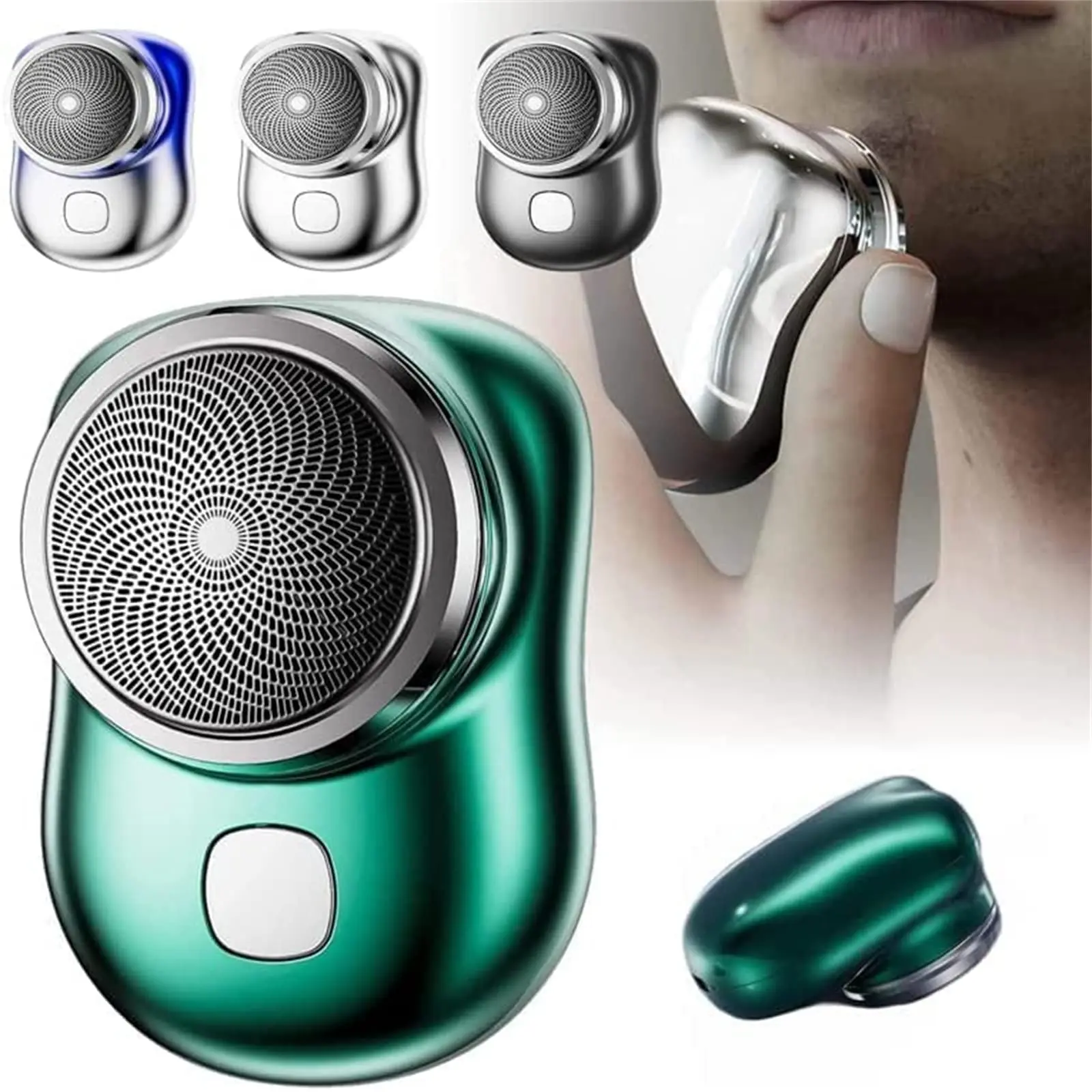 Mini rasoir électrique pour hommes, tondeuse aste USB portable, rasoir pour le visage pour les voyages, cadeaux de la Saint-Valentin pour mari ou petit ami