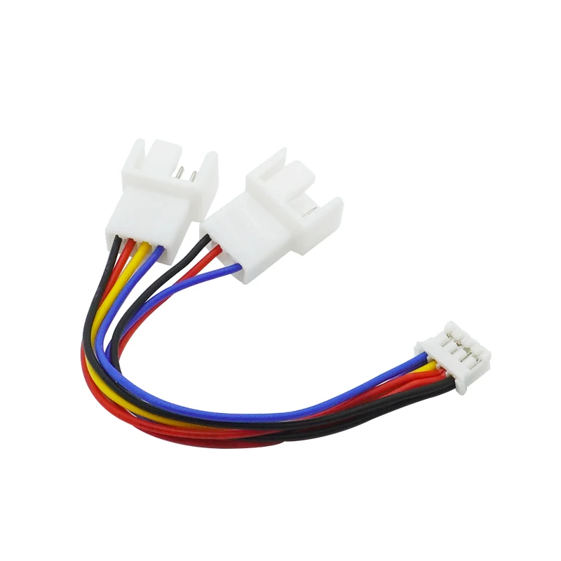 4Pin Fan PWM Cable 1 to 2 Motherboard 4-Pin Female to PWM Fan 4-Pin Male Multi-fan Temperature Control Extension Cable Fan Cable