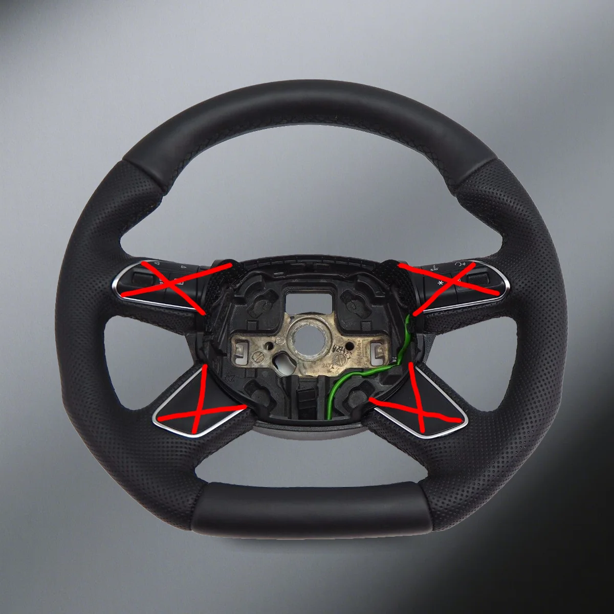 For AUDI A8 A6 C7 A7 4G 4G8 4H/ 4G0 419 091 Flat Bottom Steering Wheel Included