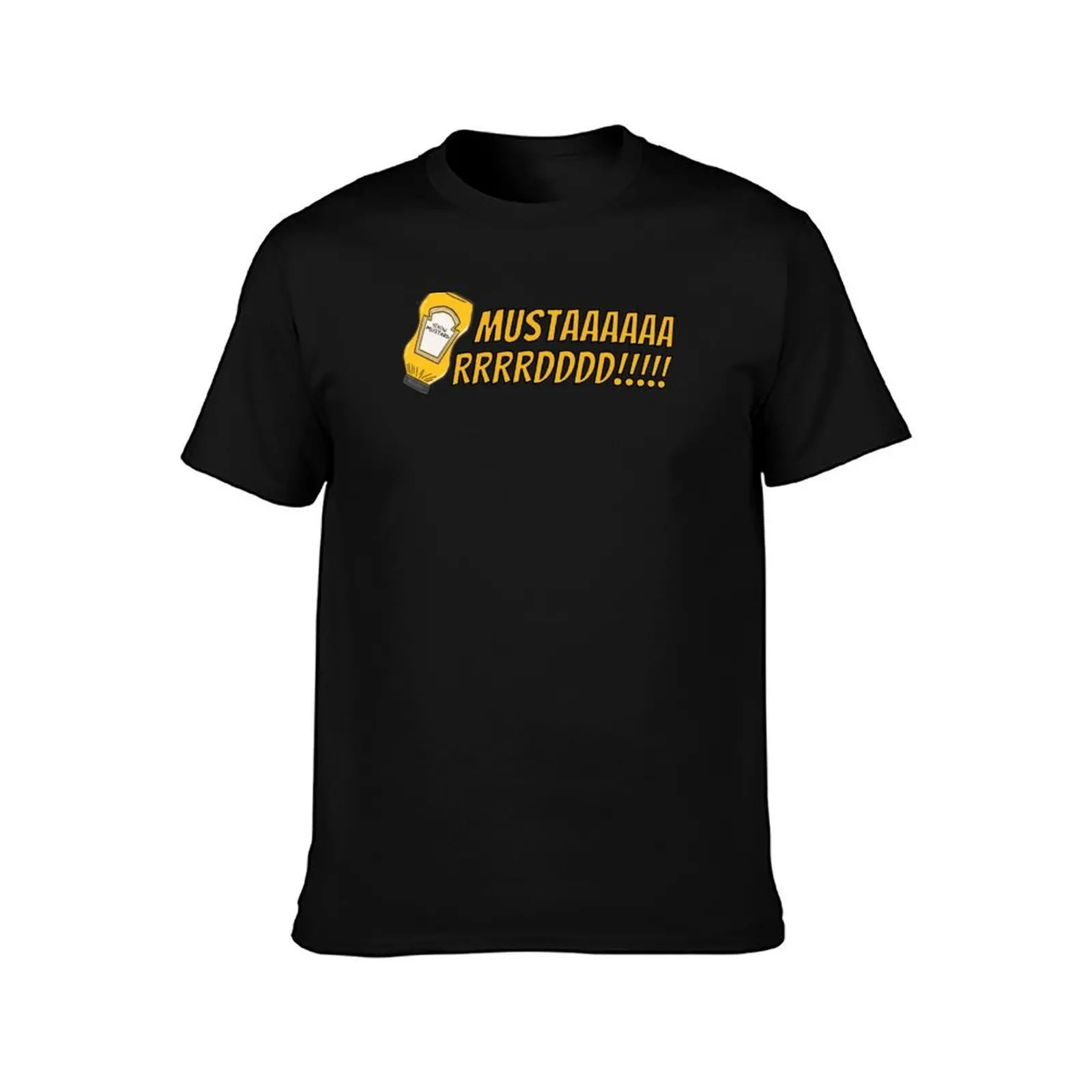MUSTARD! T-Shirt Summer Casual Cotton Tee, Unisex Men Women