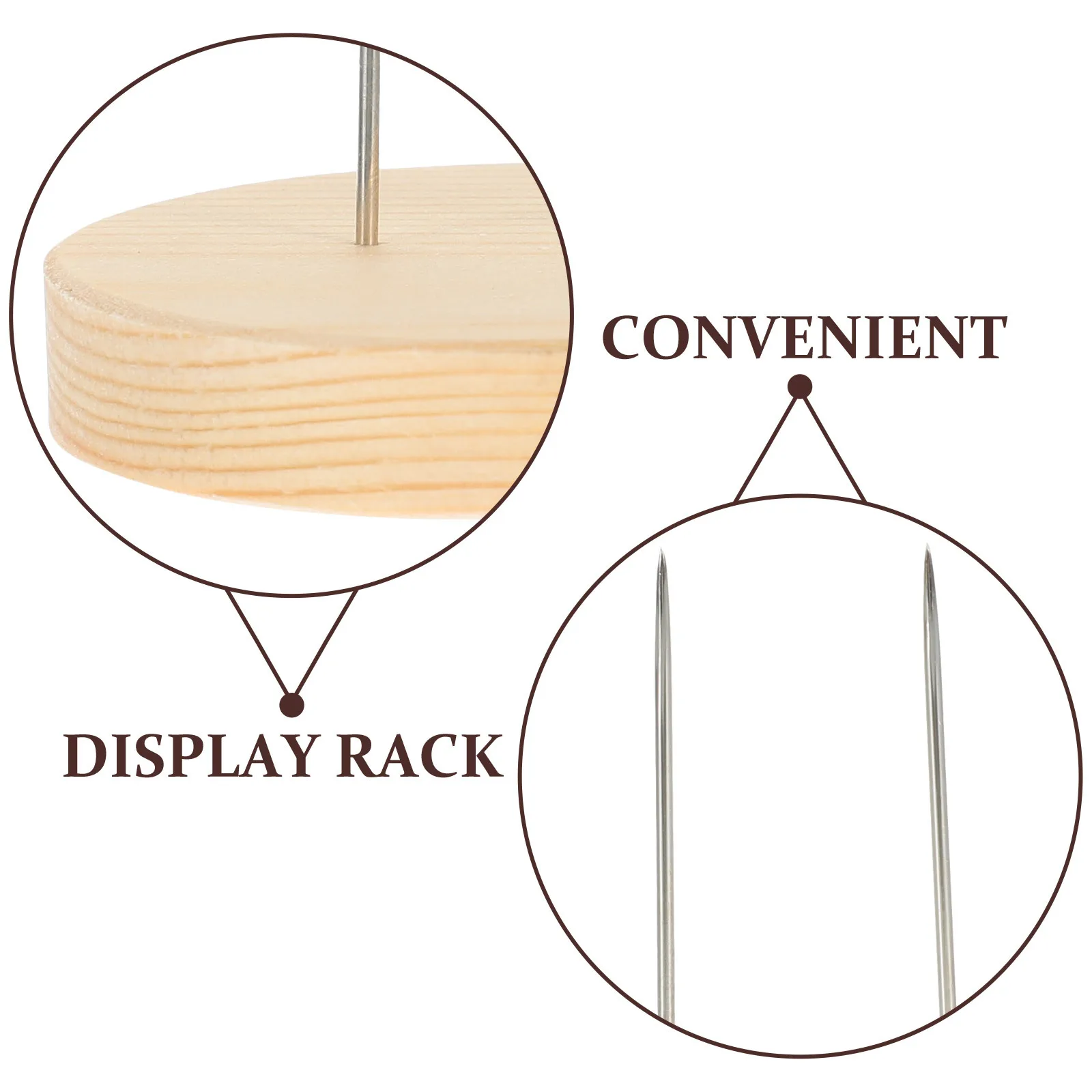 

5Pcs Needle Felt Animal Display Stand Wooden Base Holder for Small Handmade Animals Desktop Showcase Decor Felting Animal Wooden