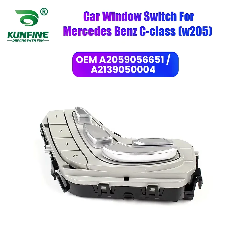 

Кнопка управления стеклоподъемником передней левой двери для Mercedes-Benz C-класса W205, GLC-класса W253, артикул. A2059056651/A2139050004