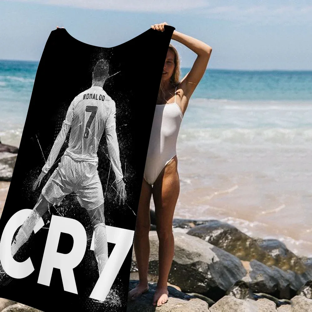 1pc C-Cristiano R-Ronaldo CR7 Microfiber Beach Towel Absorbent Quick Dry Soft Yoga Swimming Resort Mountain Climbing Towel