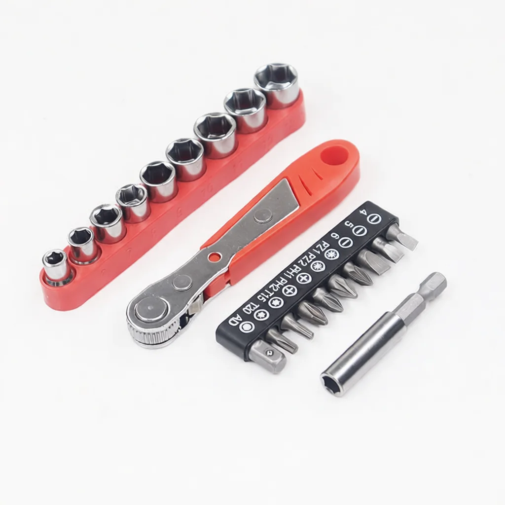 Ultra Compact Ratchet Screwdriver 36 Gear L Type Offset Wrench Multi Bit Driver For Tight Crevice Home Electronic Maintenance