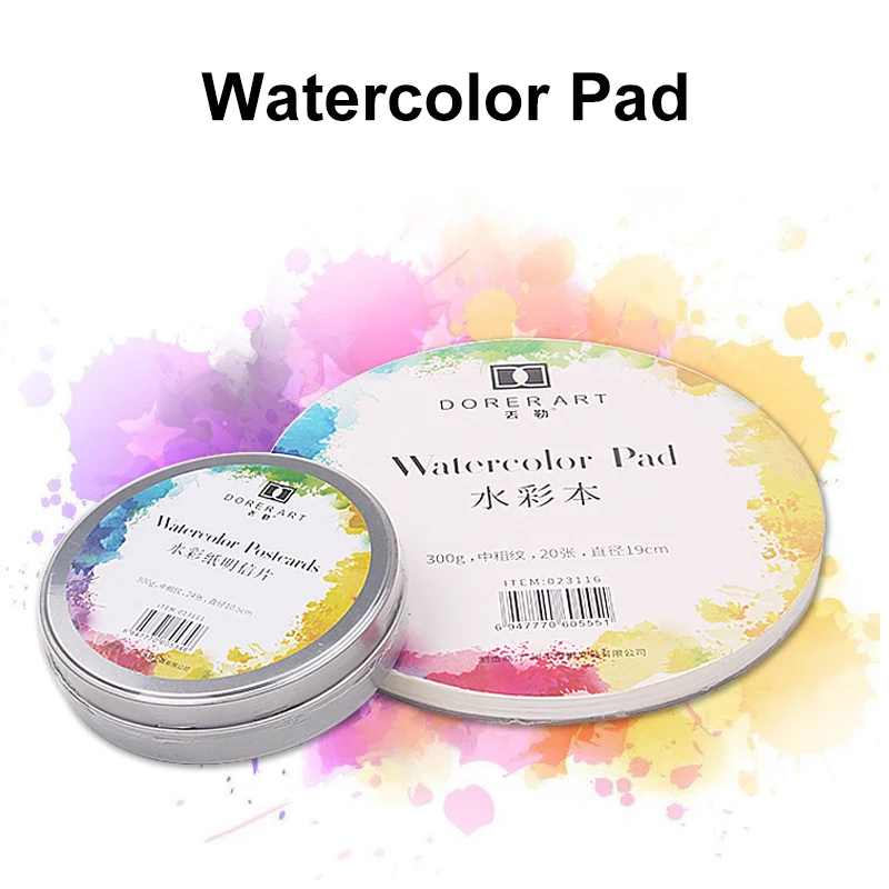 DORERART 300g Watercolor Paper Pad Aquarelle Painting Paper for Artist Hand Painting Watercolor Book Cotton Paper Cards