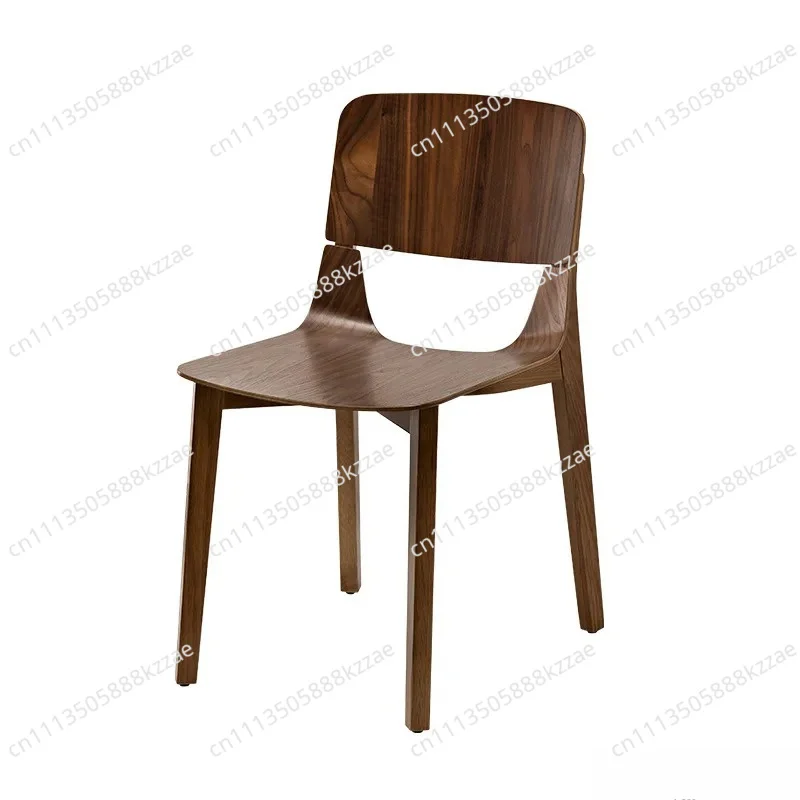 Scandinavian White Oak Chair Modern Minimalist High Back Dining Seat with Ergonomic Design, Instagrammable Solid Wood Home Decor