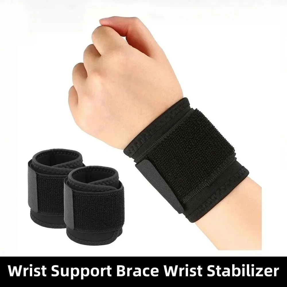 Wrist Support Brace Stabilizer Adjustable Wrist Bandages Protector Left/Right Hand Wraps Fitness Office Pain Relief..