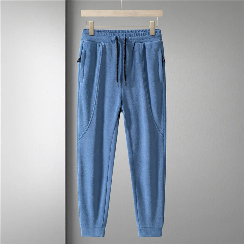 8XL الشتاء سميكة الصوف الرجال الرياضة بانت الحرارية فضفاض Sweatpants الجري الركض في الهواء الطلق Athletic رياضية غير رسمية رياضية